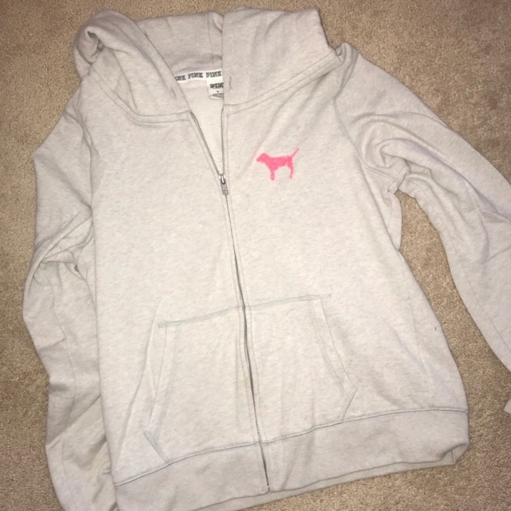 PINK - zip up hoodie